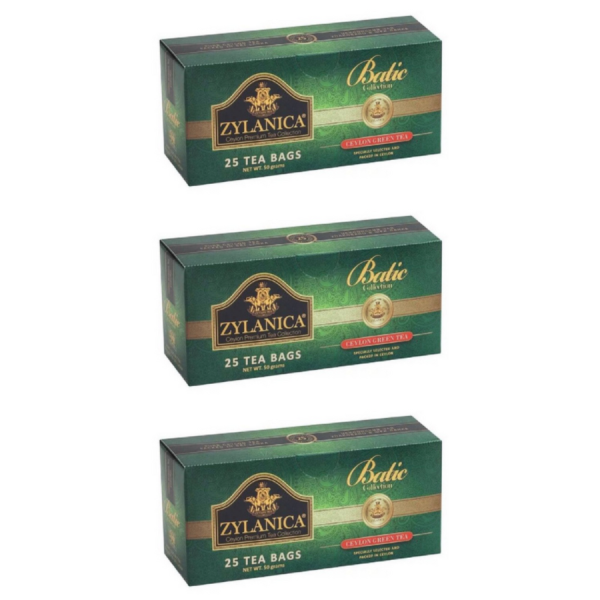 Чай зеленый Zylanica Ceylon Батик 25 пакетиков 3 штуки