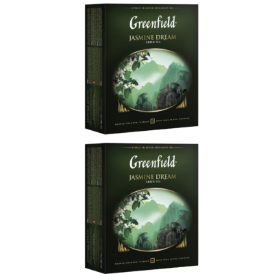 Чай зеленый Greenfield Jasmine Dream 100 пакетиков 2 штуки