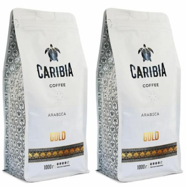 Кофе в зернах  Caribia «Gold» 1 кг 2 штуки