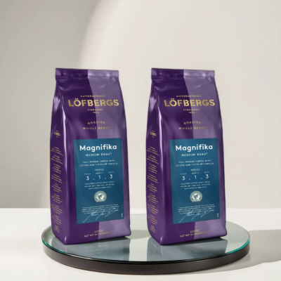 Кофе в зернах Lofbergs Magnifika 400 грамм 2 штуки