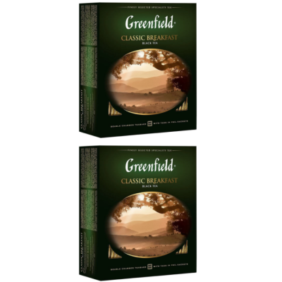 Чай черный Greenfield Classic Breakfast 100 пакетиков 2 штуки