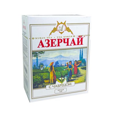 Чай черный Азерчай с чабрецом 100 грамм