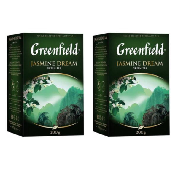 Чай зеленый Greenfield Jasmine Dream 2 упаковки по 200 грамм 0797-14
