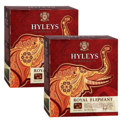 Чай черный Хэйлис Королевский слон 100 пакетиков 2 штуки