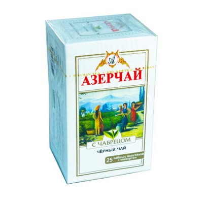 Чай черный Азерчай с чабрецом 25 пакетиков