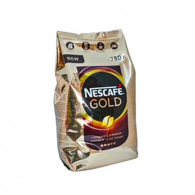 Кофе растворимый Нескафе Голд 750 грамм, пакет