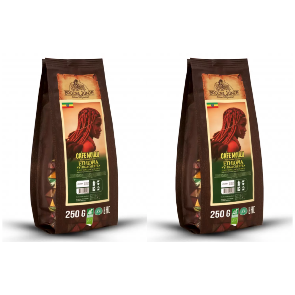 Кофе молотый Broceliande Ethiopia 250 грамм 2 штуки