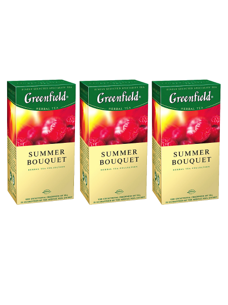 Чай пакетированный травяной Гринфилд Самма Букет 25 пакетиков 3 штуки