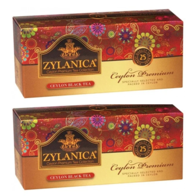 Чай черный Zylanica Ceylon Premium Collection  25 пакетиков 2 штуки