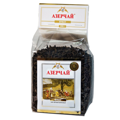 Чай черный Азерчай букет, мягкая упаковка 200 грамм