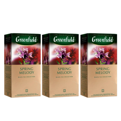Чай черный Greenfield Spring Melody 25 пакетиков 3 штуки