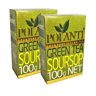Чай зеленый листовой с соусэпом Поланти 100 грамм 2 штуки