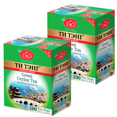 Чай  зеленый Ти Тэнг 100 пакетиков 2 штуки