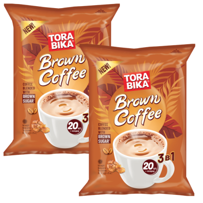 Кофе порционный ТОРА БИКА Браун Кофе 20 стиков 2 упаковки