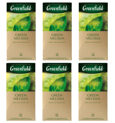 Чай зеленый Greenfield Green Melissa 25 пакетиков 6 штук