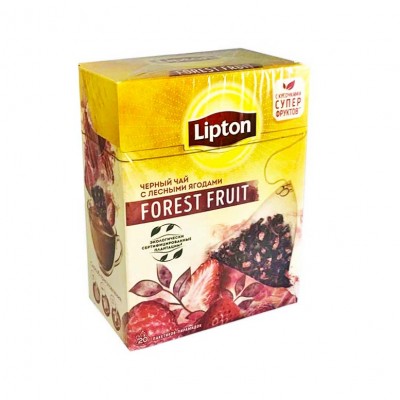 Чай черный Липтон Лесные ягоды 20 пирамидок
