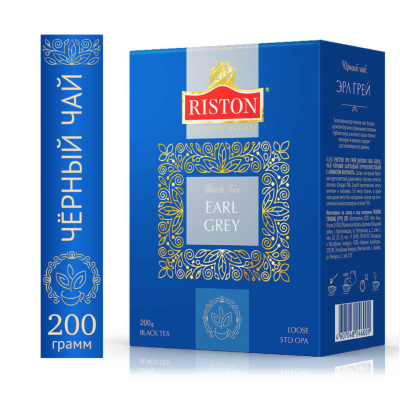 Чай Ристон Эрл Грей 200 грамм, новый дизайн