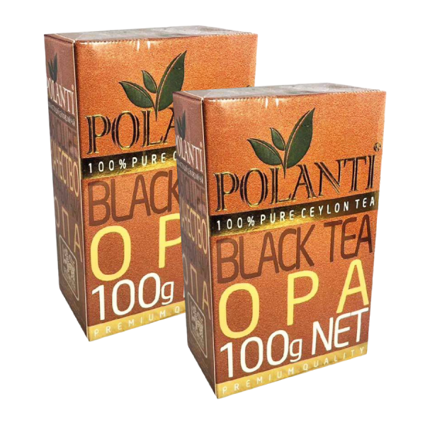 Чай черный листовой Поланти OPA 100 грамм 2 штуки