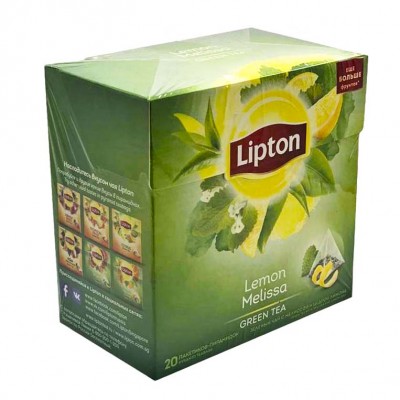 Чай Липтон Лимон с мелисой 20 пакетов