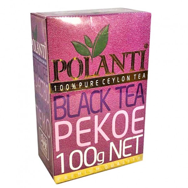 Чай черный листовой Поланти PEKOE 100 грамм