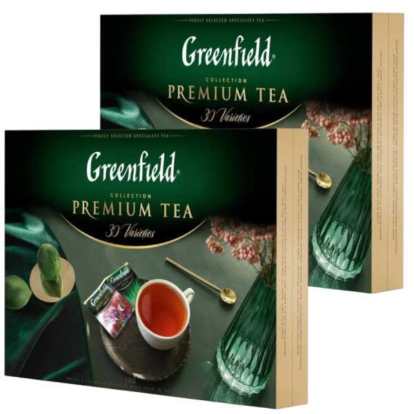 Чай Greenfield Коллекция 30 видов (120 пакетиков) 2 штуки