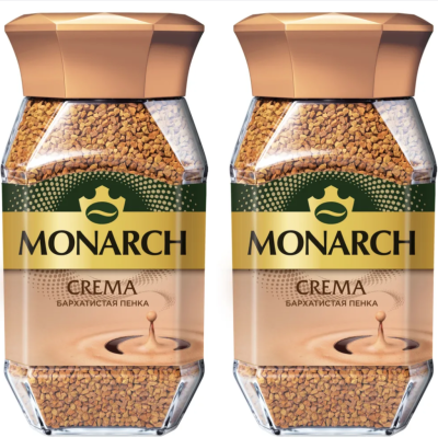 Кофе растворимый Monarch Crema 95 грамм 2 штуки
