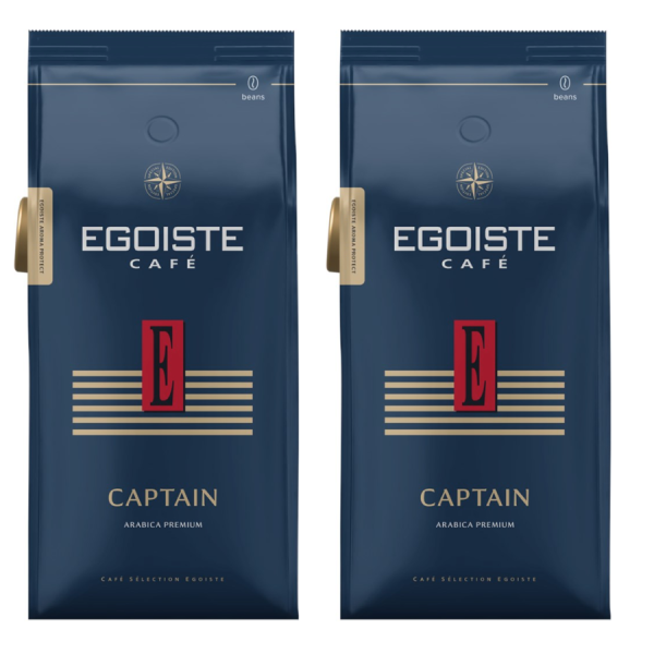 Кофе в зернах Egoiste Captain 1 кг 2 штуки