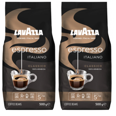 Кофе в зернах Lavazza Espresso 500 грамм 2 штуки