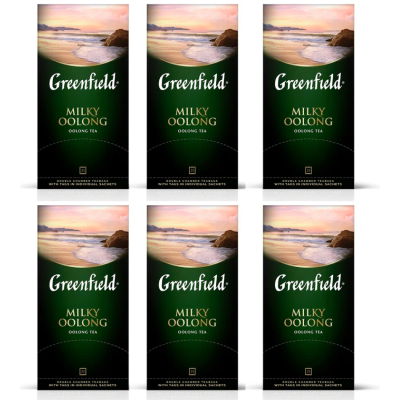 Чай зеленый Greenfield Milky Oolong 25 пакетиков 6 штук