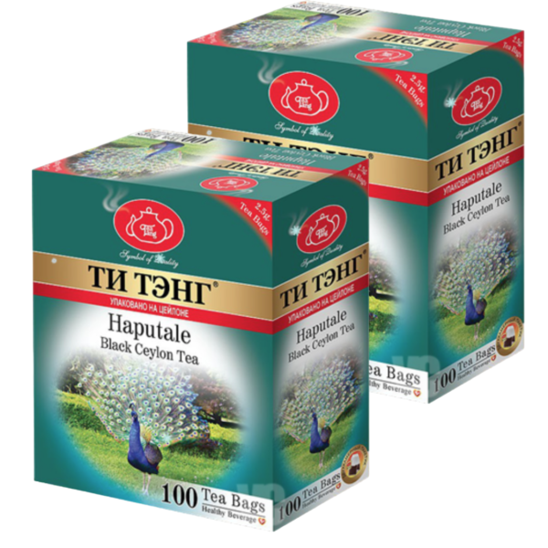 Чай чёрный Ти Тэнг Хапатале 100 пакетиков 2 штуки
