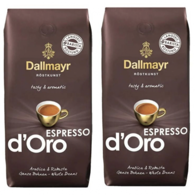 Кофе в зернах Dallmayr Эспрессо 1 кг 2 штуки