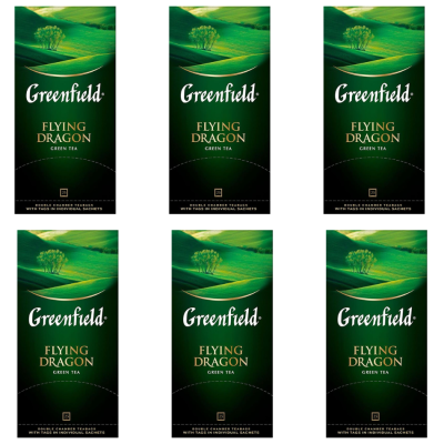 Чай зеленый Greenfield Flying Dragon 25 пакетиков 6 штук