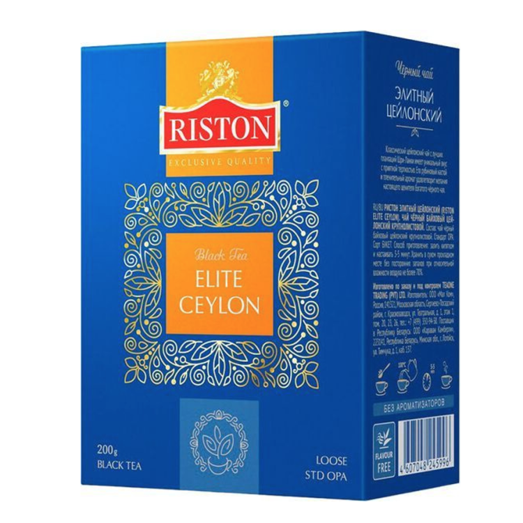 Чай черный листовой 200 г. Riston чай Elite Ceylon. Tess Ceylon 200gr. Чай черный листовой цейлонский. Firstow чай цейлонский.