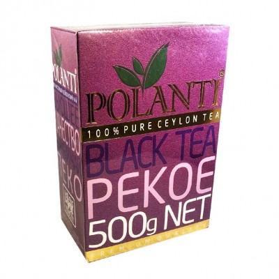 Чай черный листовой Поланти PEKOE 500 грамм