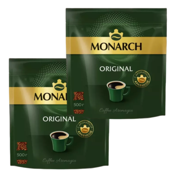 Кофе растворимый Monarch 500 грамм 2 штуки