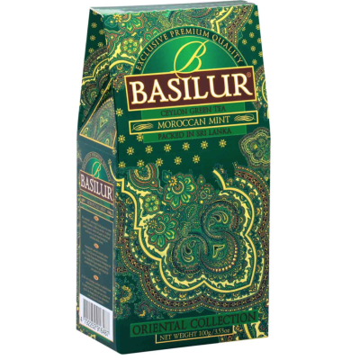 Чай зеленый Базилур Мароканская мята 100 грамм