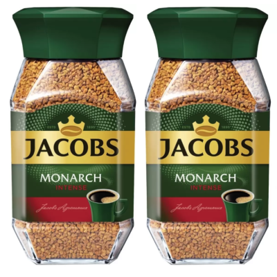 Кофе растворимый Jacobs Monarch Интенс 190 грамм 2 штуки
