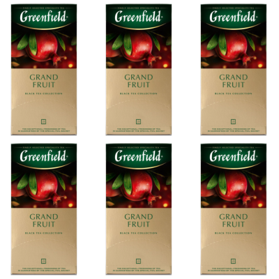 Чай черный Greenfield Grand Fruit 25 пакетиков 6 штук