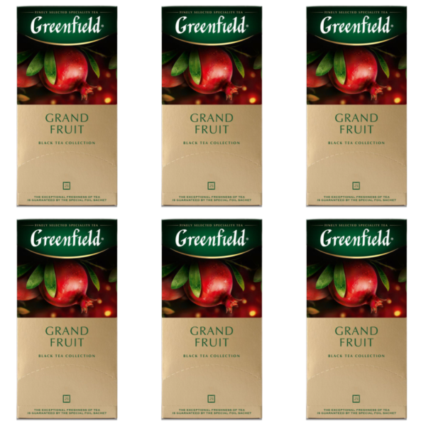 Чай черный Greenfield Grand Fruit 25 пакетиков 6 штук