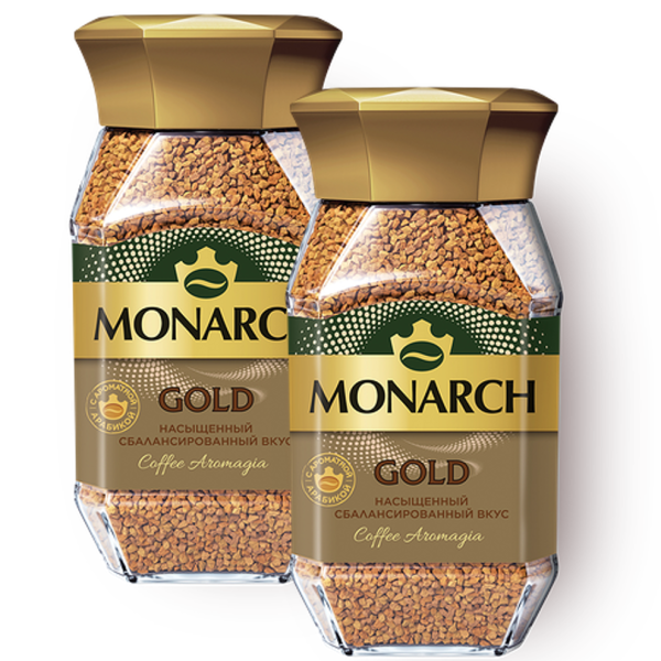 Кофе растворимый Monarch Gold 95 грамм 2 штуки