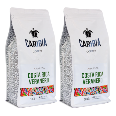 Кофе в зернах Карибия Коста-Рика 1 кг 2 штуки
