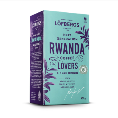 Кофе молотый Lofbergs Rwanda Single Origin 450 грамм