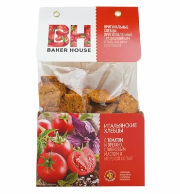 Хлебцы Бэкер Хаус с томатом и орегано 250 грамм