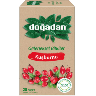 Чай турецкий Dogadan с шиповником 20 пакетиков