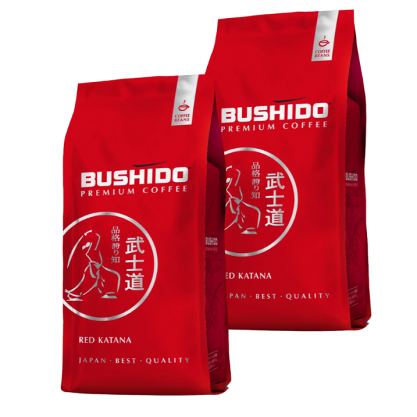 Кофе в зернах Bushido Red Katana 227 грамм 2 штуки