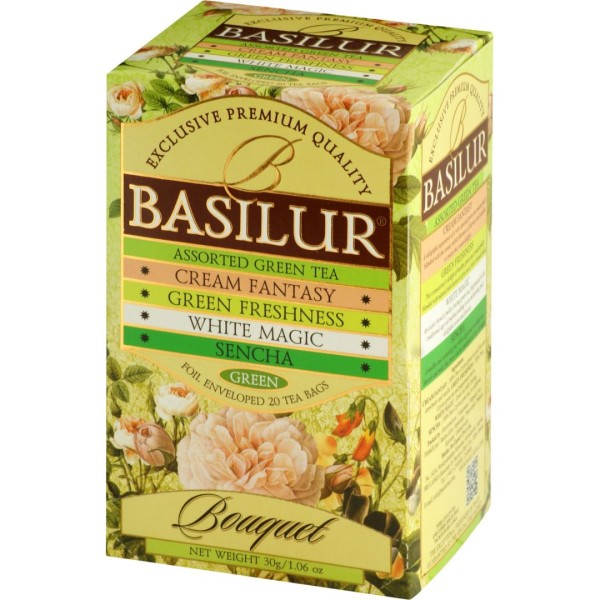 Чай зеленый Базилур Букет Ассорти 25 пакетиков