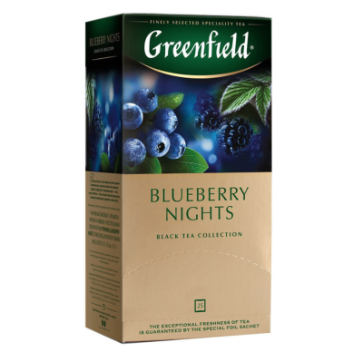 Чай черный Greenfield Blueberry Nights 25 пакетиков