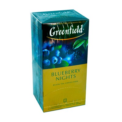 Чай Гринфилд Blueberry Nights 25 пакетиков