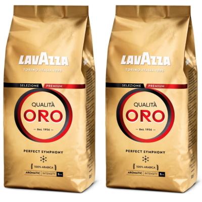 Кофе в зернах Lavazza Oro 1 кг 2 штуки