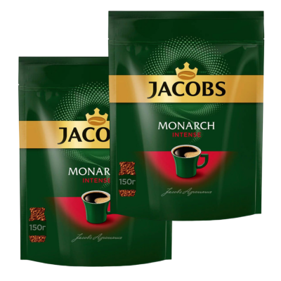 Кофе растворимый Jacobs Monarch  Интенс 150 грамм 2 штуки